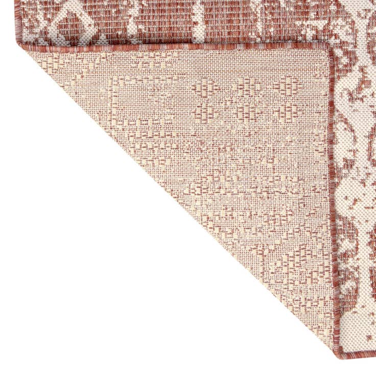 Detail image of 5' 3 x 5' 3 Easy-Clean Bohemian Indoor / Outdoor Square Rug