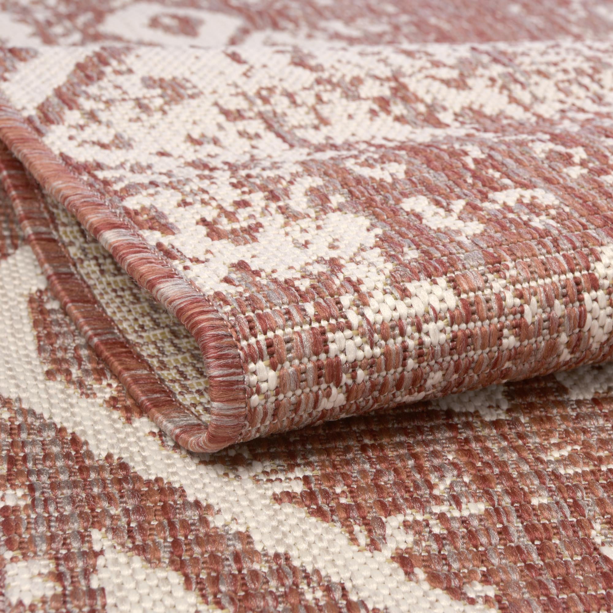 7' x 7' Easy-Clean Bohemian Indoor / Outdoor Square Rug
