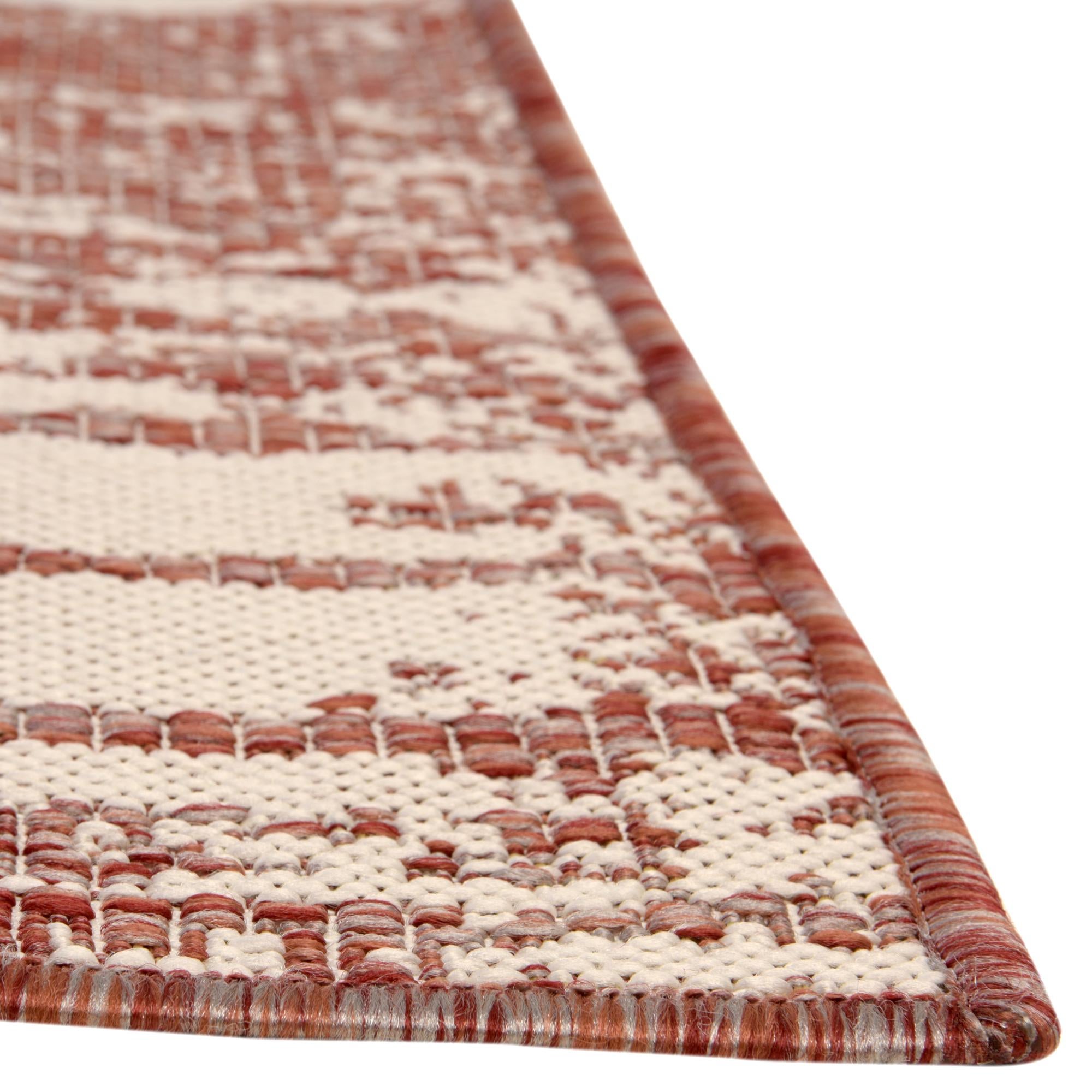 7' x 7' Easy-Clean Bohemian Indoor / Outdoor Square Rug
