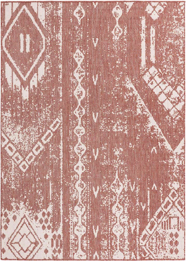 7' x 7' Easy-Clean Bohemian Indoor / Outdoor Square Rug