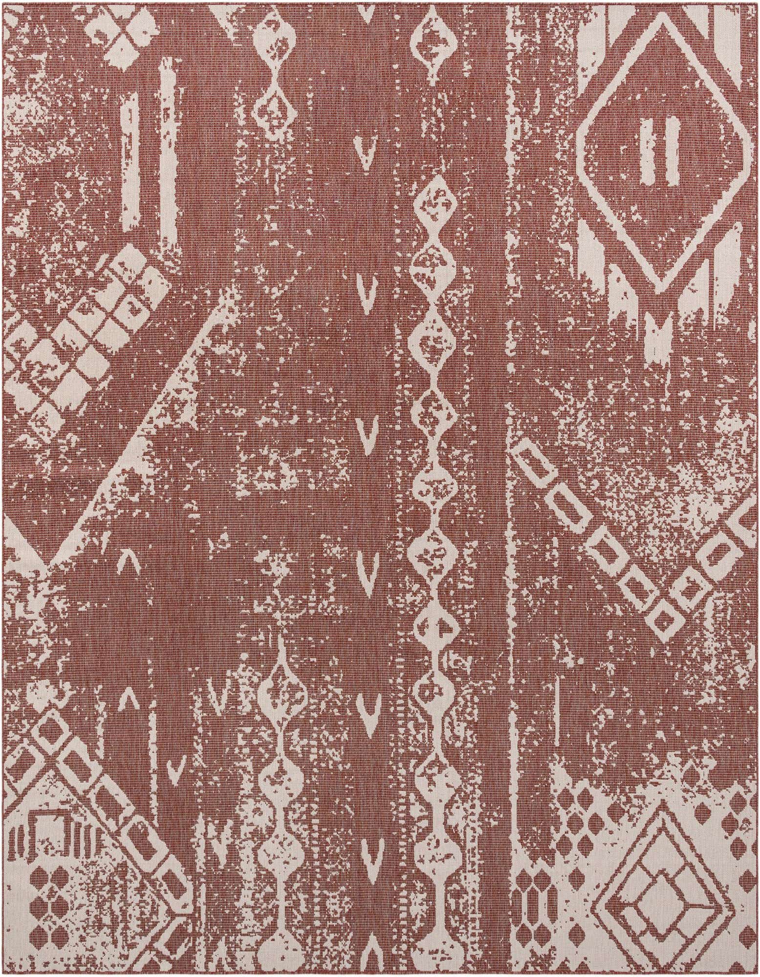 13' x 13' Easy-Clean Bohemian Indoor / Outdoor Square Rug