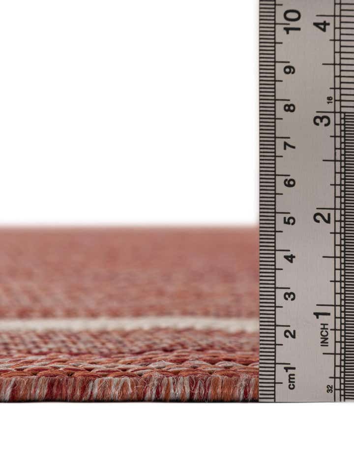 13' x 13' Easy-Clean Border Indoor / Outdoor Square Rug