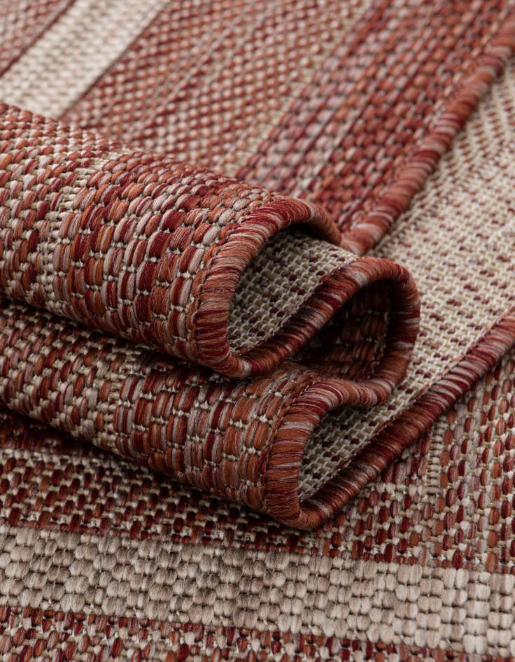 Detail image of 10' x 10' Easy-Clean Border Indoor / Outdoor Square Rug