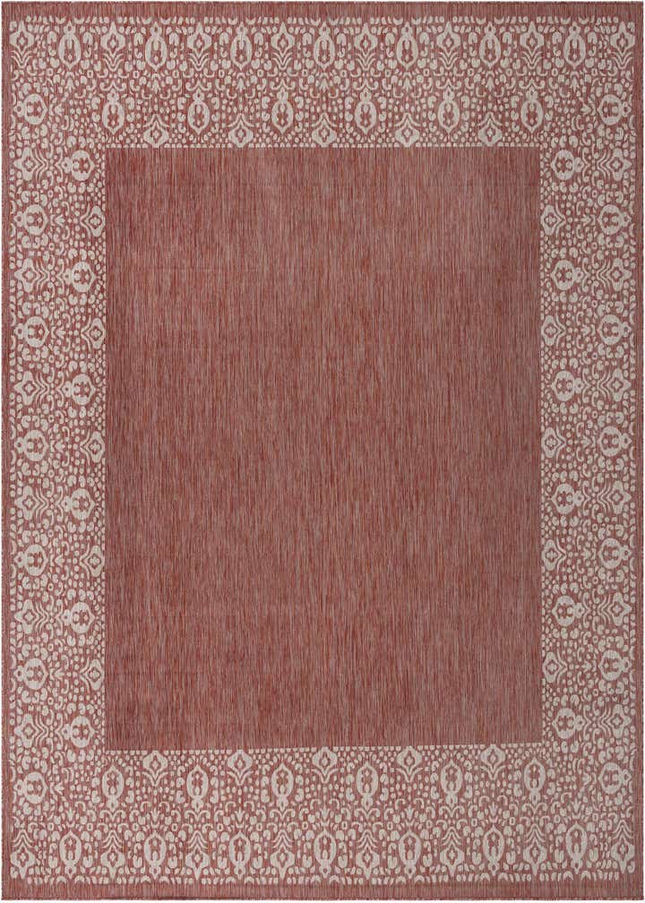 13' x 13' Easy-Clean Border Indoor / Outdoor Square Rug