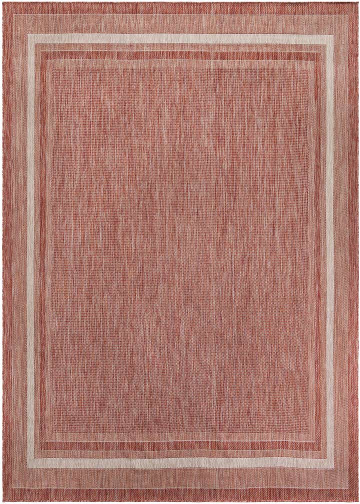 10' x 10' Easy-Clean Border Indoor / Outdoor Square Rug