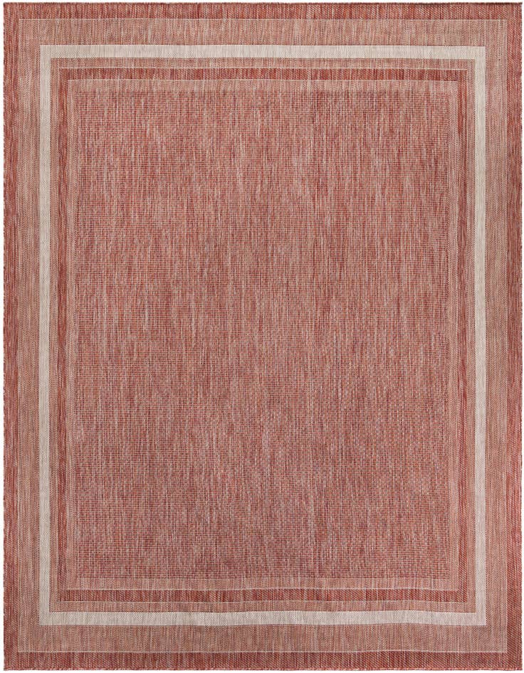 Detail image of 10' x 10' Easy-Clean Border Indoor / Outdoor Square Rug