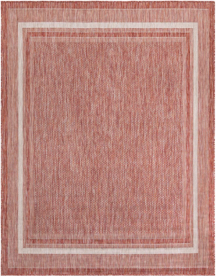 Detail image of 7' 10 x 7' 10 Easy-Clean Border Indoor / Outdoor Square Rug