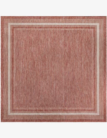 10' x 10' Easy-Clean Border Indoor / Outdoor Square Rug