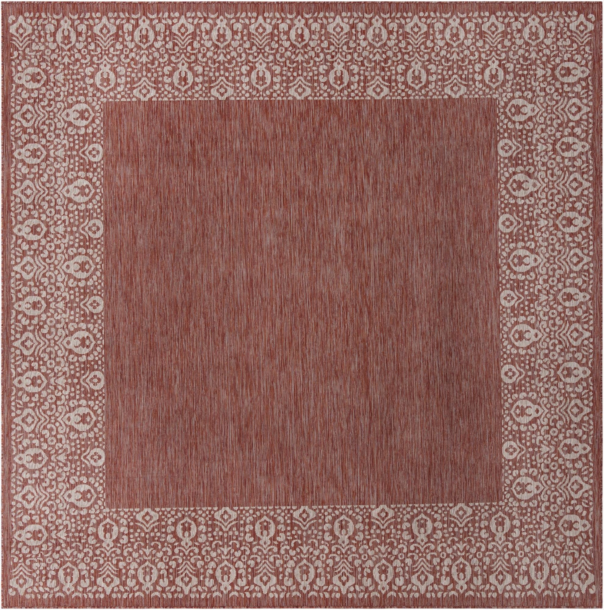 325cm x 325cm  Washable Border Indoor / Outdoor Square Rug