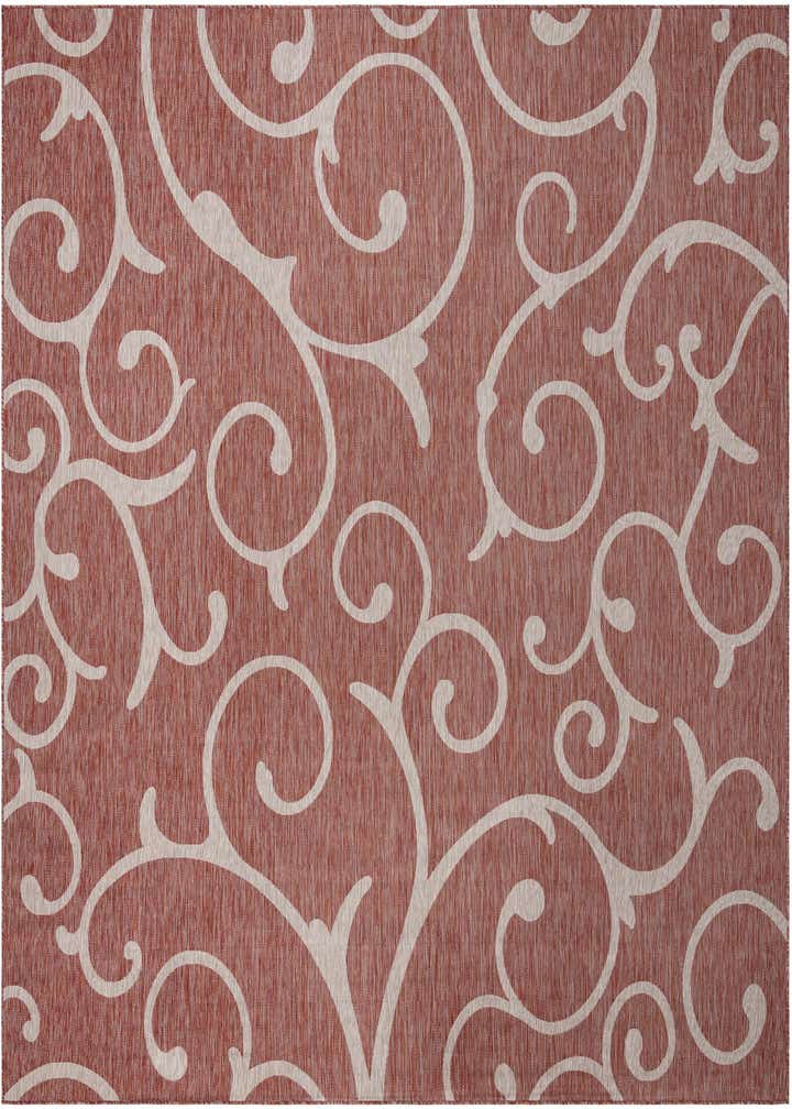 13' x 13' Easy-Clean Botanical Indoor / Outdoor Square Rug