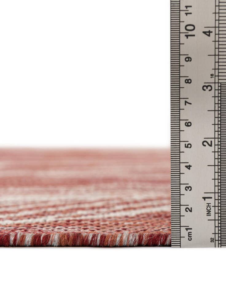 Detail image of 13' x 13' Easy-Clean Botanical Indoor / Outdoor Square Rug