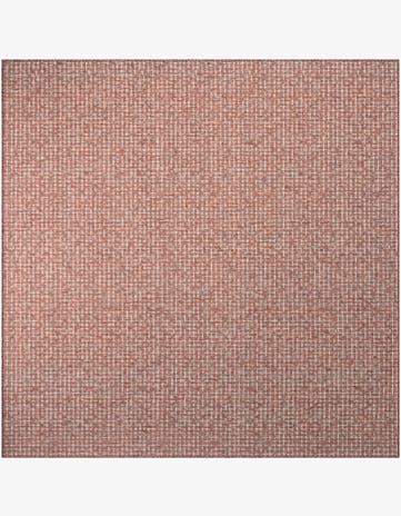 7' 10 x 7' 10 Easy-Clean Checkered Indoor / Outdoor Square Rug