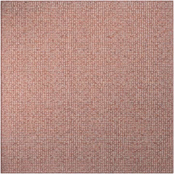 7' 10 x 7' 10 Easy-Clean Checkered Indoor / Outdoor Square Rug