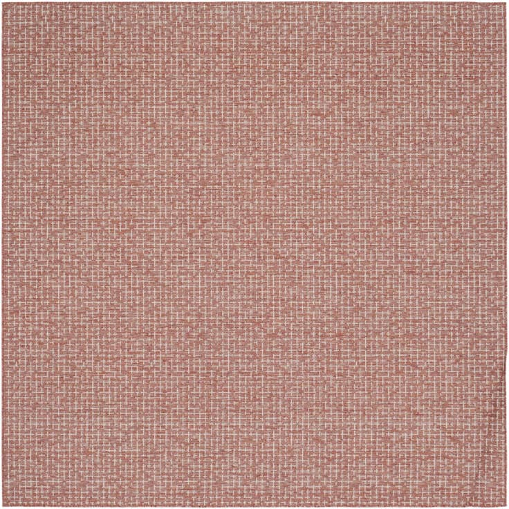Detail image of 7' 10 x 7' 10 Easy-Clean Checkered Indoor / Outdoor Square Rug