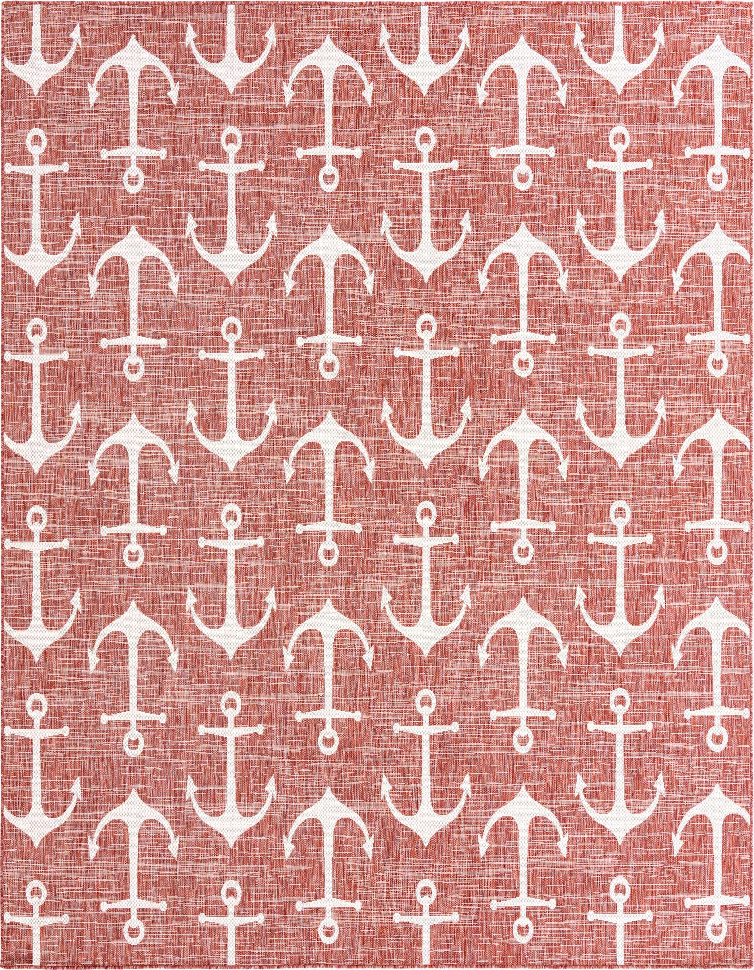 10' x 10' Easy-Clean Coastal Indoor / Outdoor Square Rug