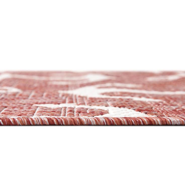 Detail image of 5' 3 x 5' 3 Easy-Clean Coastal Indoor / Outdoor Square Rug