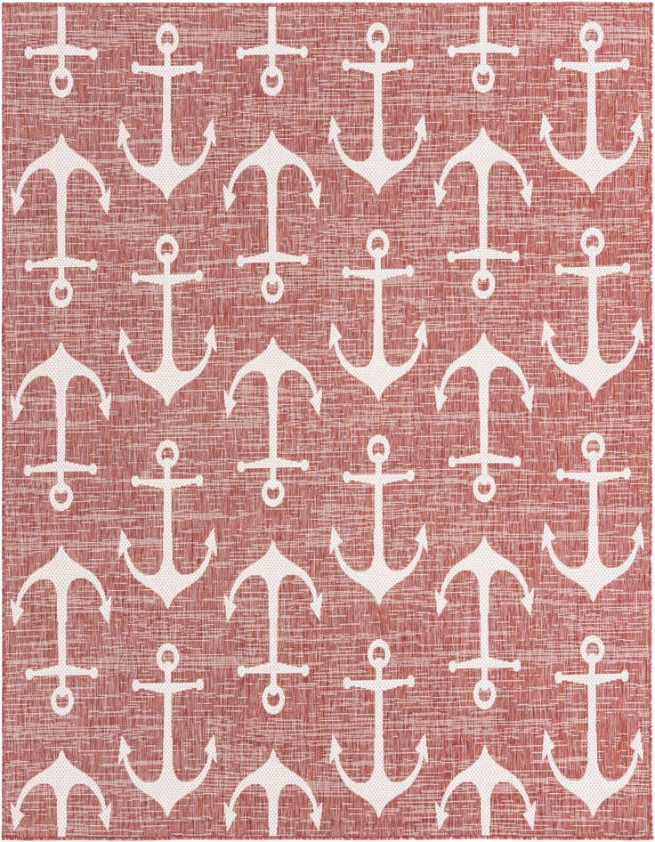 Detail image of 7' 10 x 7' 10 Easy-Clean Coastal Indoor / Outdoor Square Rug