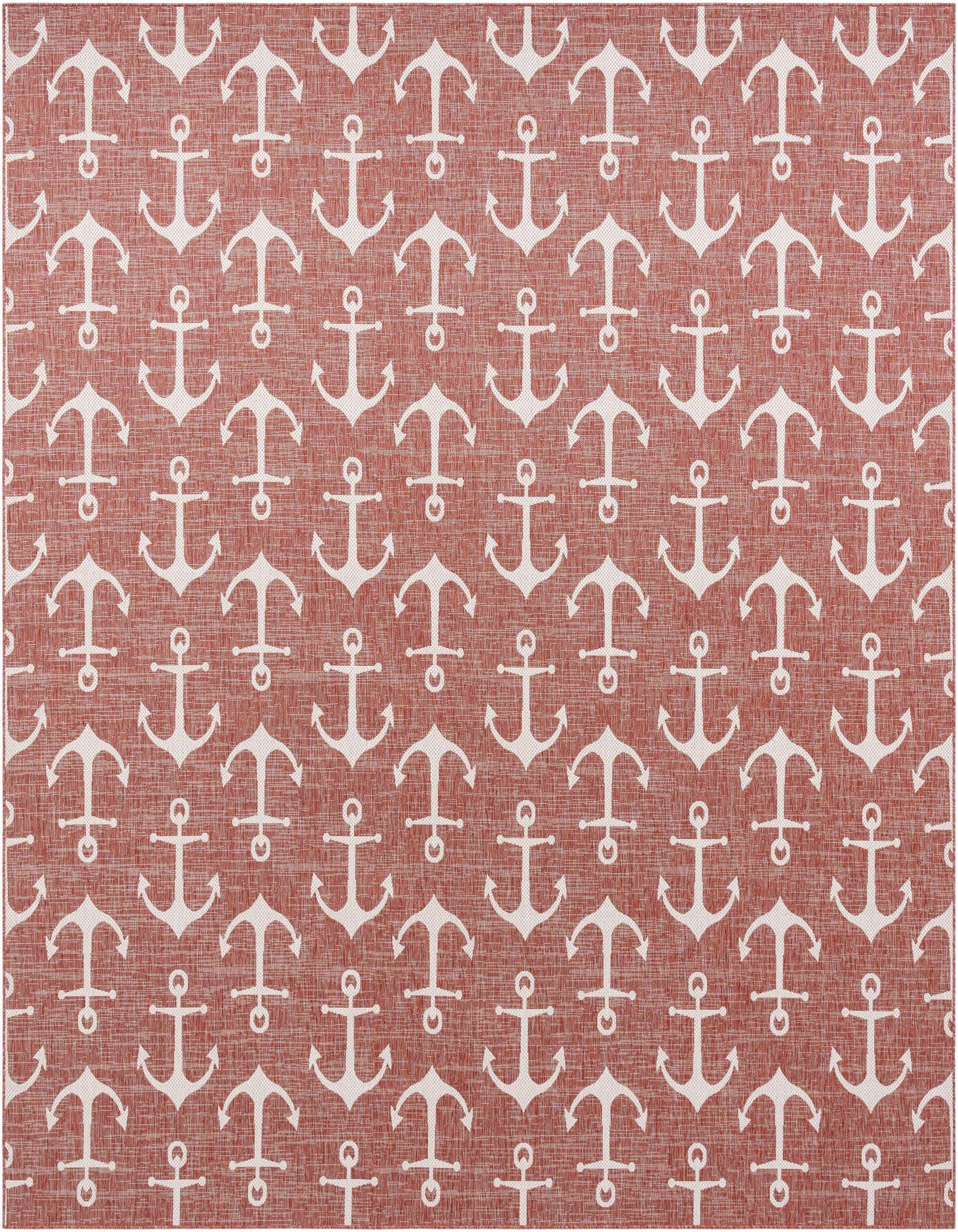 13' x 13' Easy-Clean Coastal Indoor / Outdoor Square Rug
