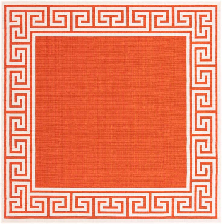 Detail image of 7' 10 x 7' 10 Easy-Clean Coastal Indoor / Outdoor Square Rug