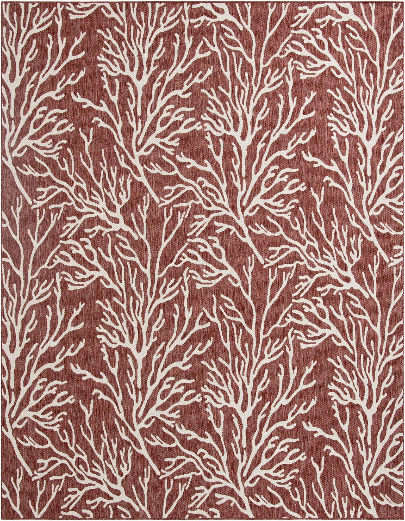 12' x 12' Easy-Clean Coastal Indoor / Outdoor Square Rug