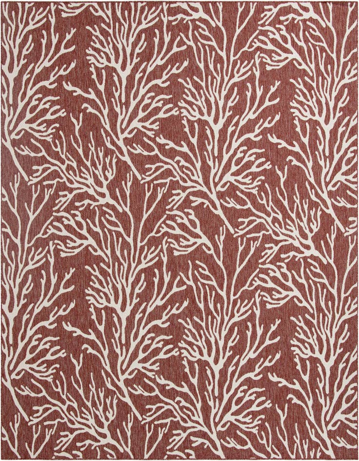Detail image of 12' x 12' Easy-Clean Coastal Indoor / Outdoor Square Rug