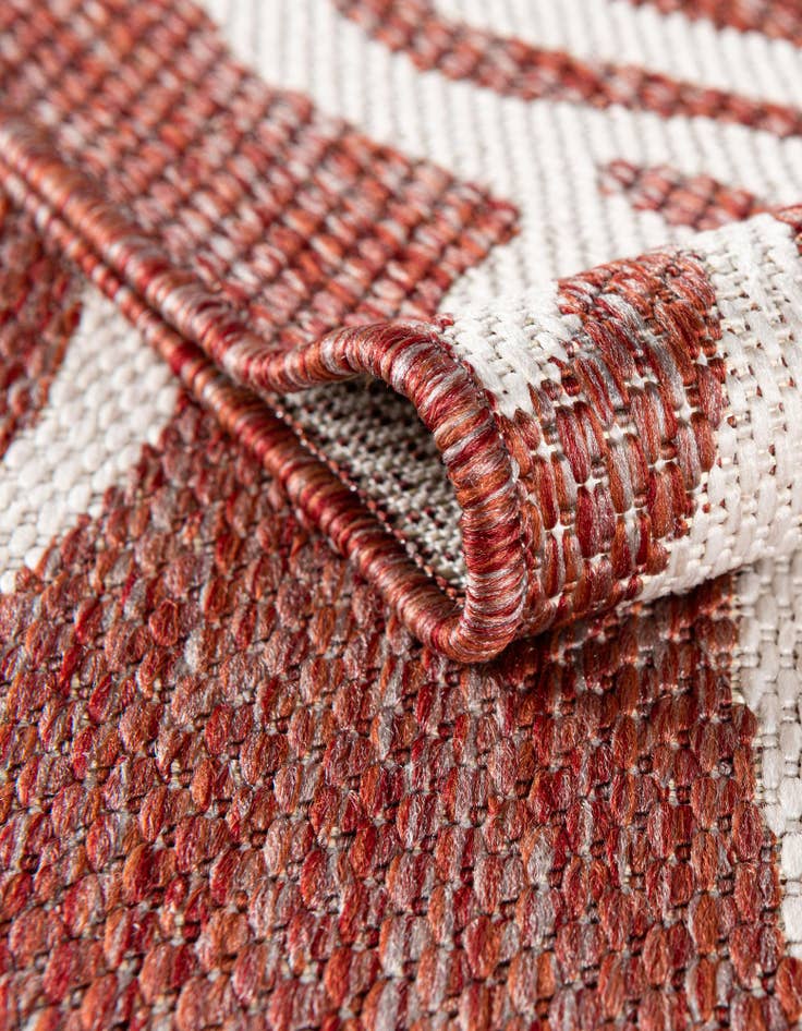 Detail image of 10' x 10' Easy-Clean Coastal Indoor / Outdoor Square Rug