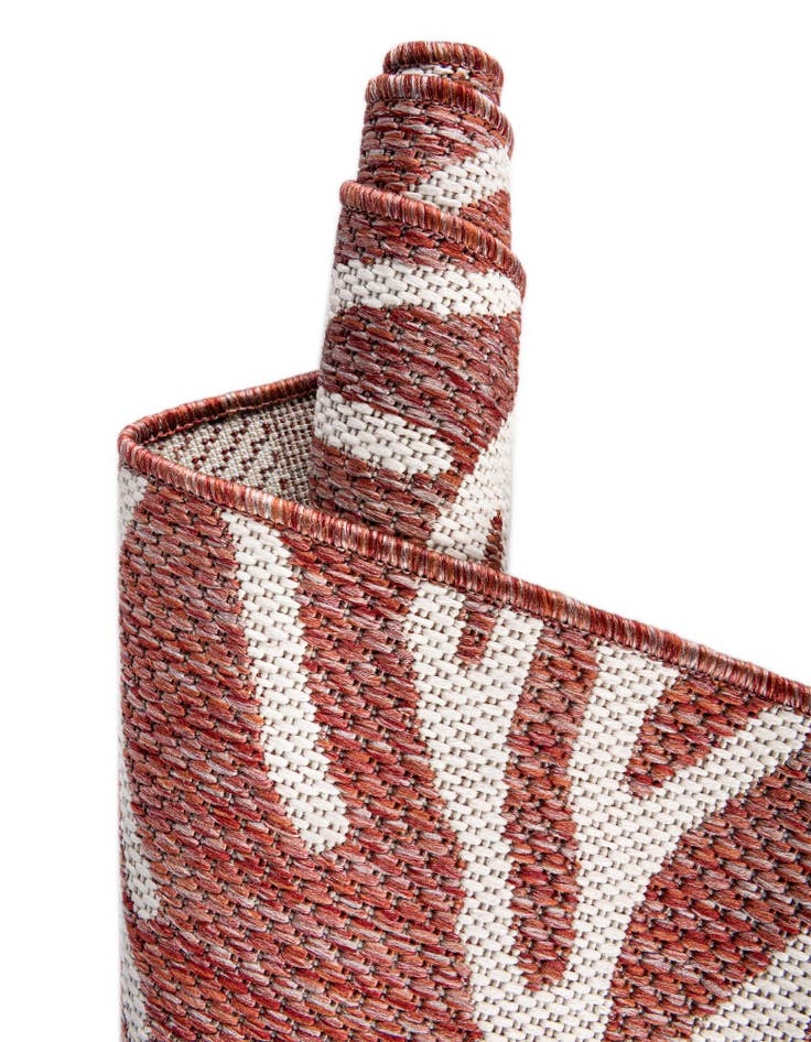 Detail image of 10' x 10' Easy-Clean Coastal Indoor / Outdoor Square Rug