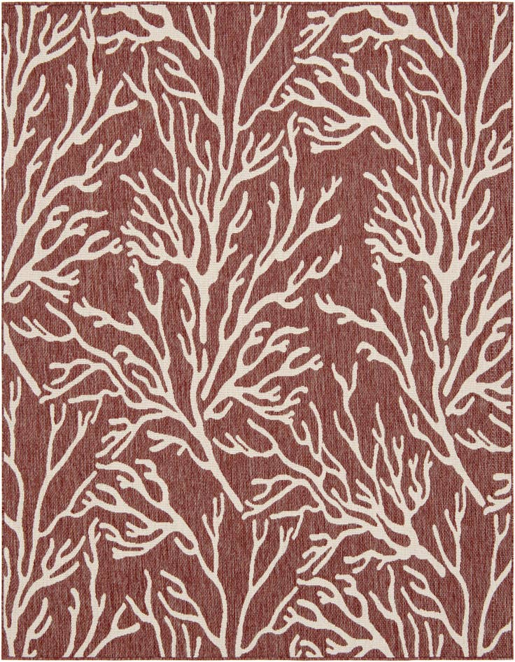 Detail image of 7' 10 x 7' 10 Easy-Clean Coastal Indoor / Outdoor Square Rug