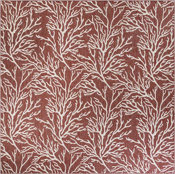13' x 13' Easy-Clean Coastal Indoor / Outdoor Square Rug