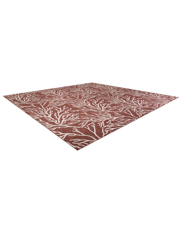Detail image of 13' x 13' Easy-Clean Coastal Indoor / Outdoor Square Rug