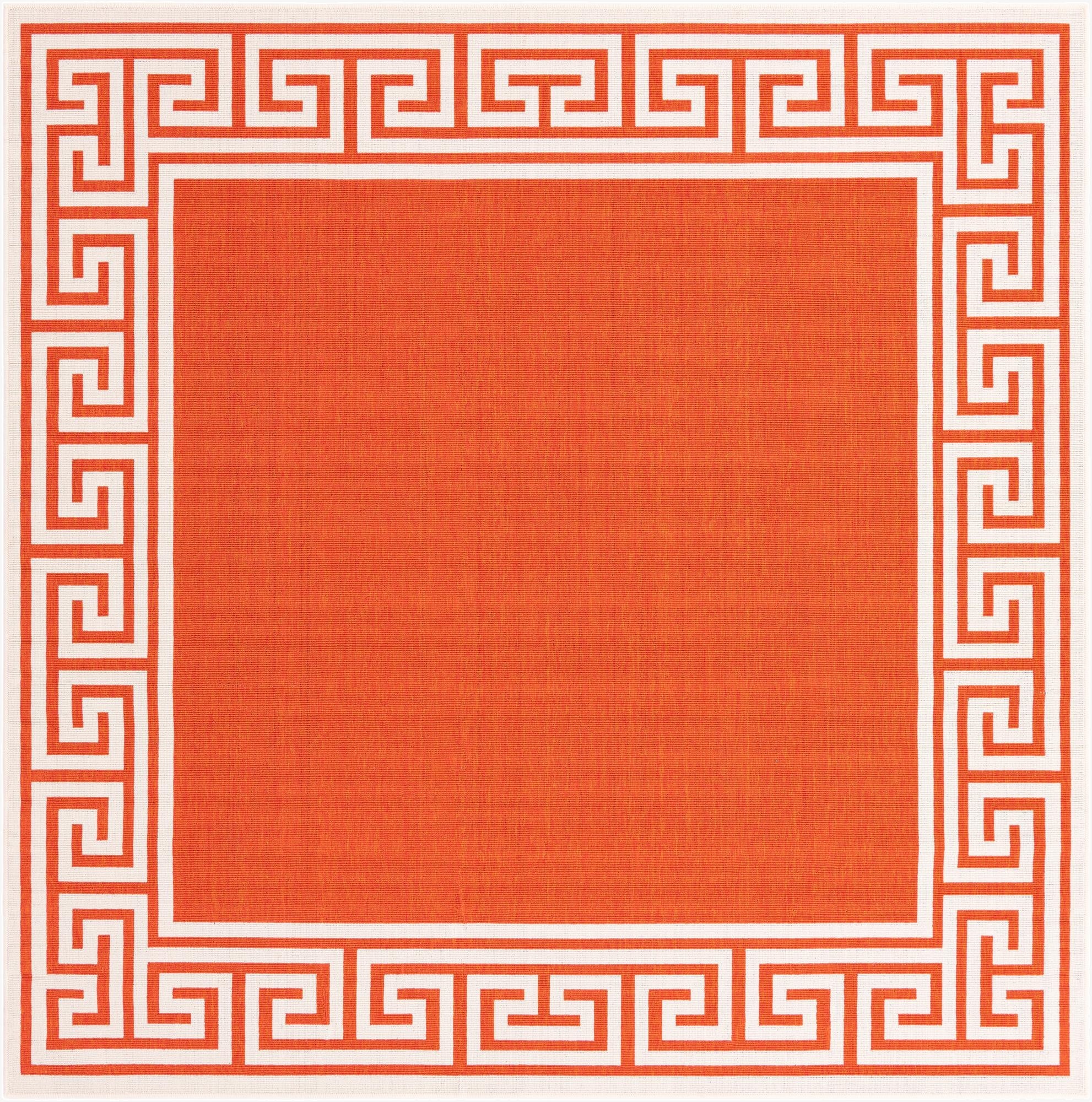 7' 10 x 7' 10  Washable Coastal Indoor / Outdoor Square Rug