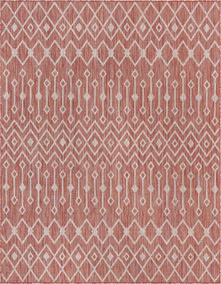 Detail image of 7' 10 x 7' 10 Easy-Clean Lattice Indoor / Outdoor Square Rug