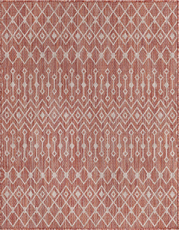 Detail image of 5' 3 x 5' 3 Easy-Clean Lattice Indoor / Outdoor Square Rug