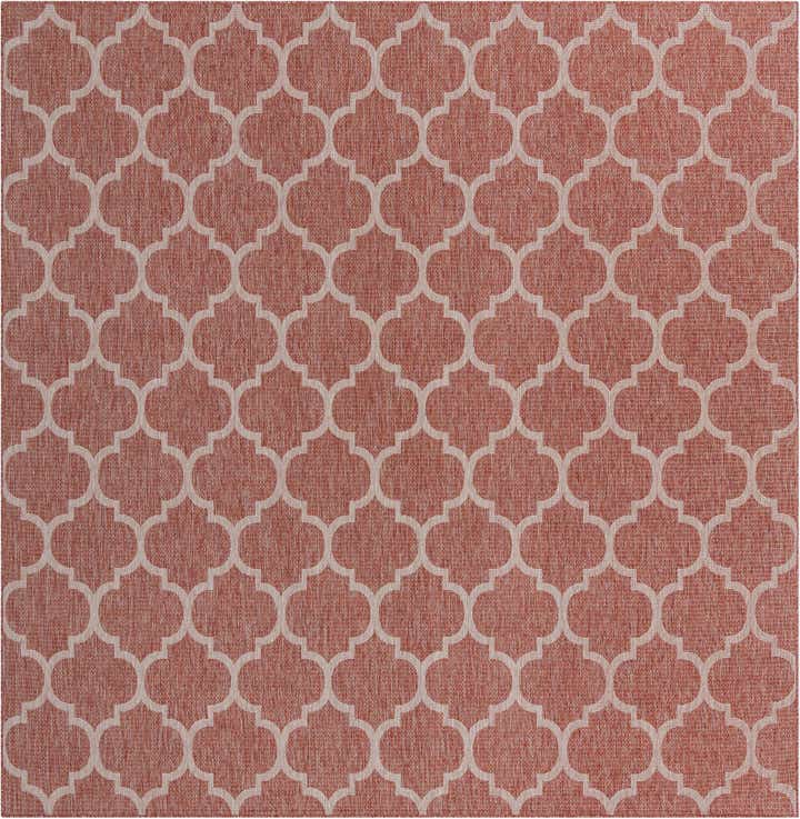 325cm x 325cm Easy-Clean Lattice Indoor / Outdoor Square Rug