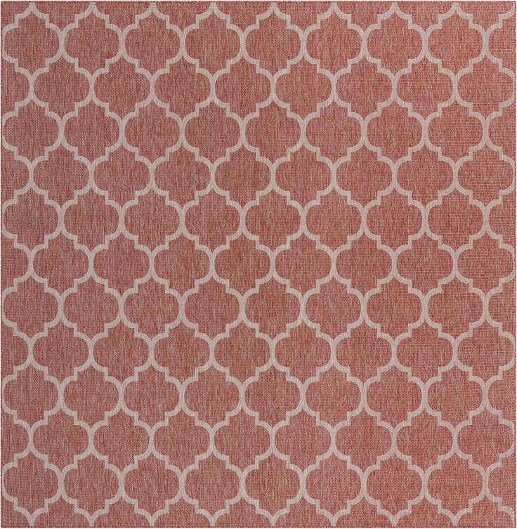 Detail image of 325cm x 325cm Easy-Clean Lattice Indoor / Outdoor Square Rug
