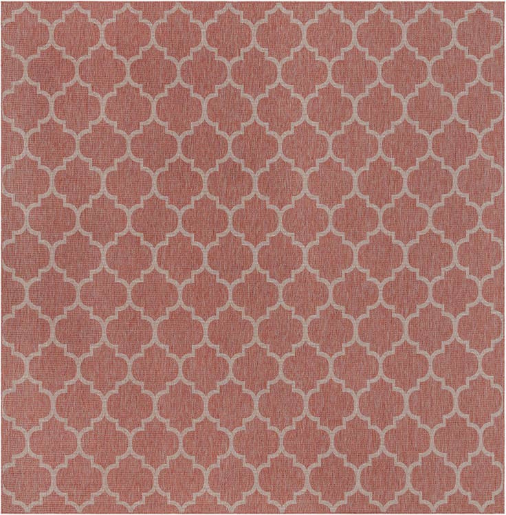 Detail image of 400cm x 400cm Easy-Clean Lattice Indoor / Outdoor Square Rug