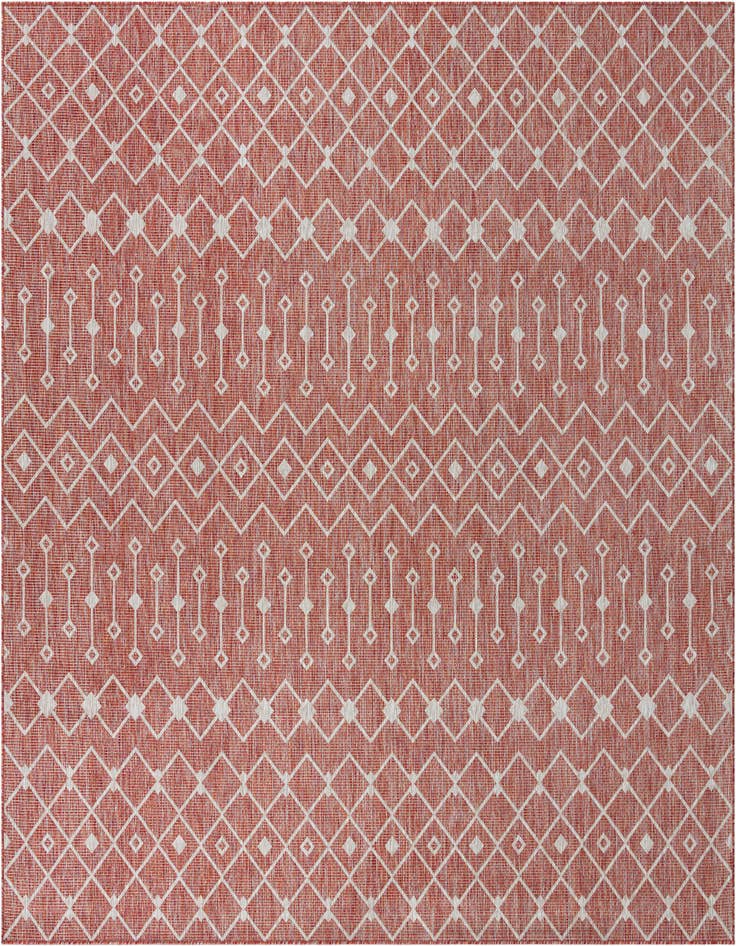 Detail image of 10' 8 x 10' 8 Easy-Clean Lattice Indoor / Outdoor Square Rug