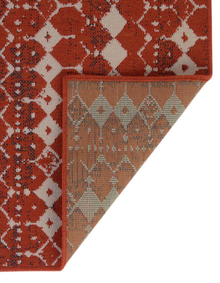 Detail image of 7' 10 x 7' 10 Washable Lattice Indoor / Outdoor Square Rug