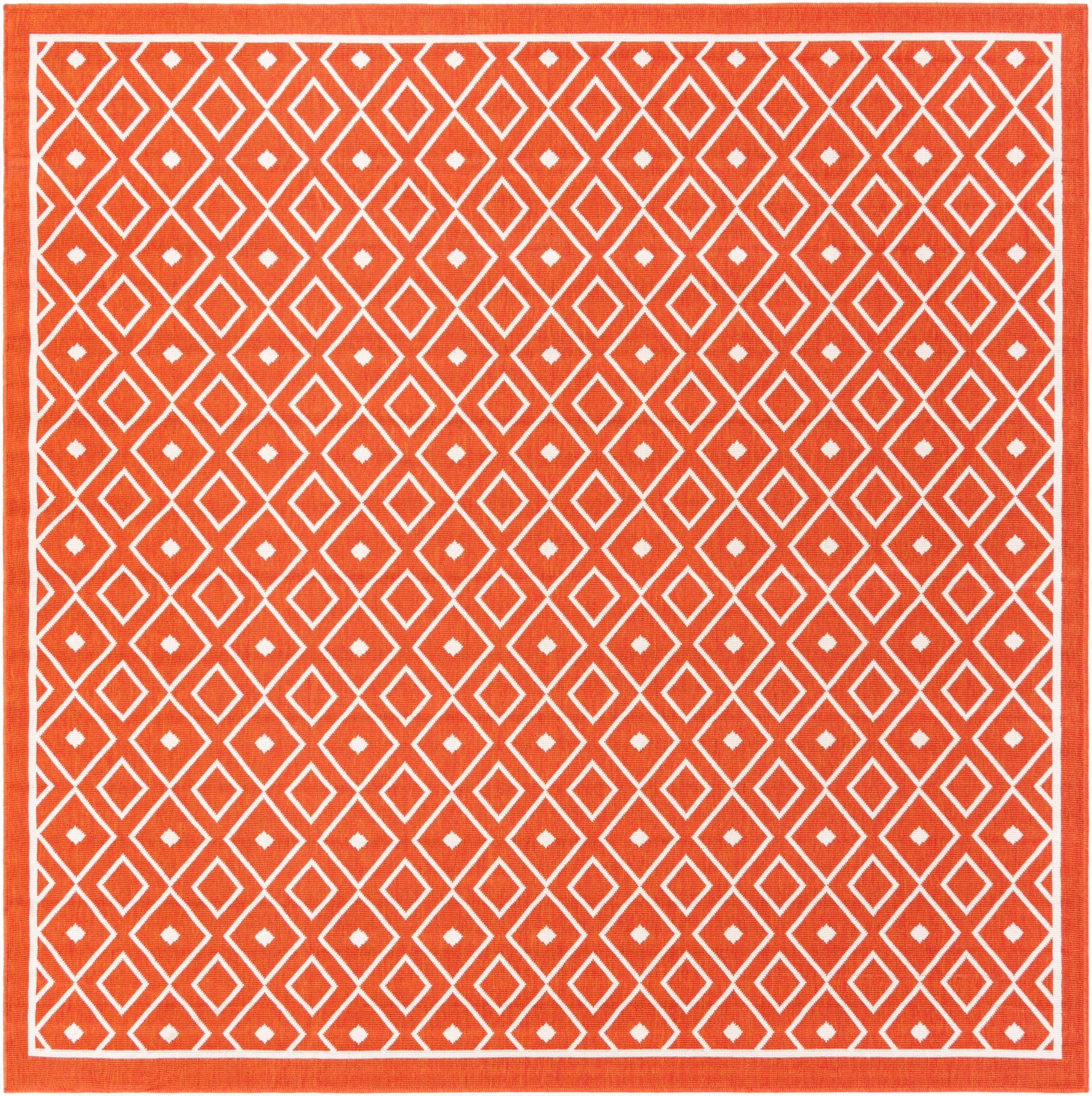 240cm x 240cm  Washable Lattice Indoor / Outdoor Square Rug