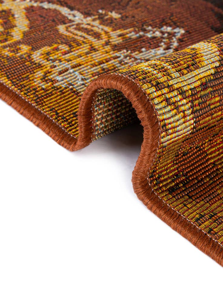 Detail image of 6' x 6'  Washable Modern Indoor / Outdoor Square Rug