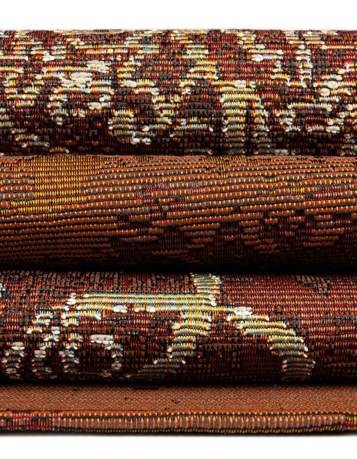 Detail image of 6' x 6' Easy-Clean Modern Indoor / Outdoor Square Rug