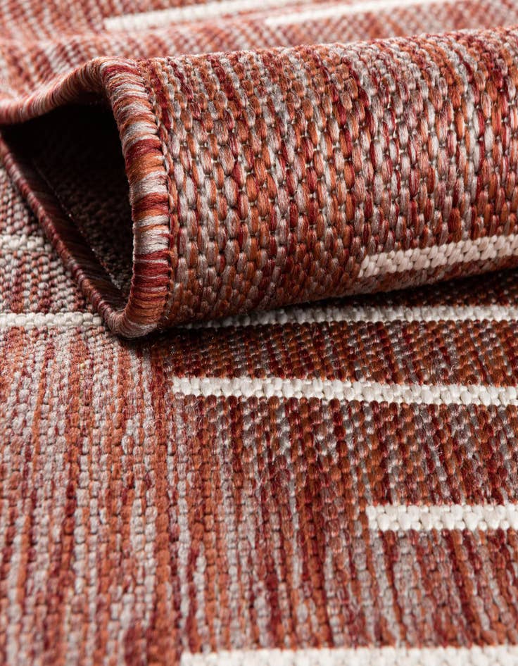 Detail image of 7' x 7' Easy-Clean Modern Indoor / Outdoor Square Rug