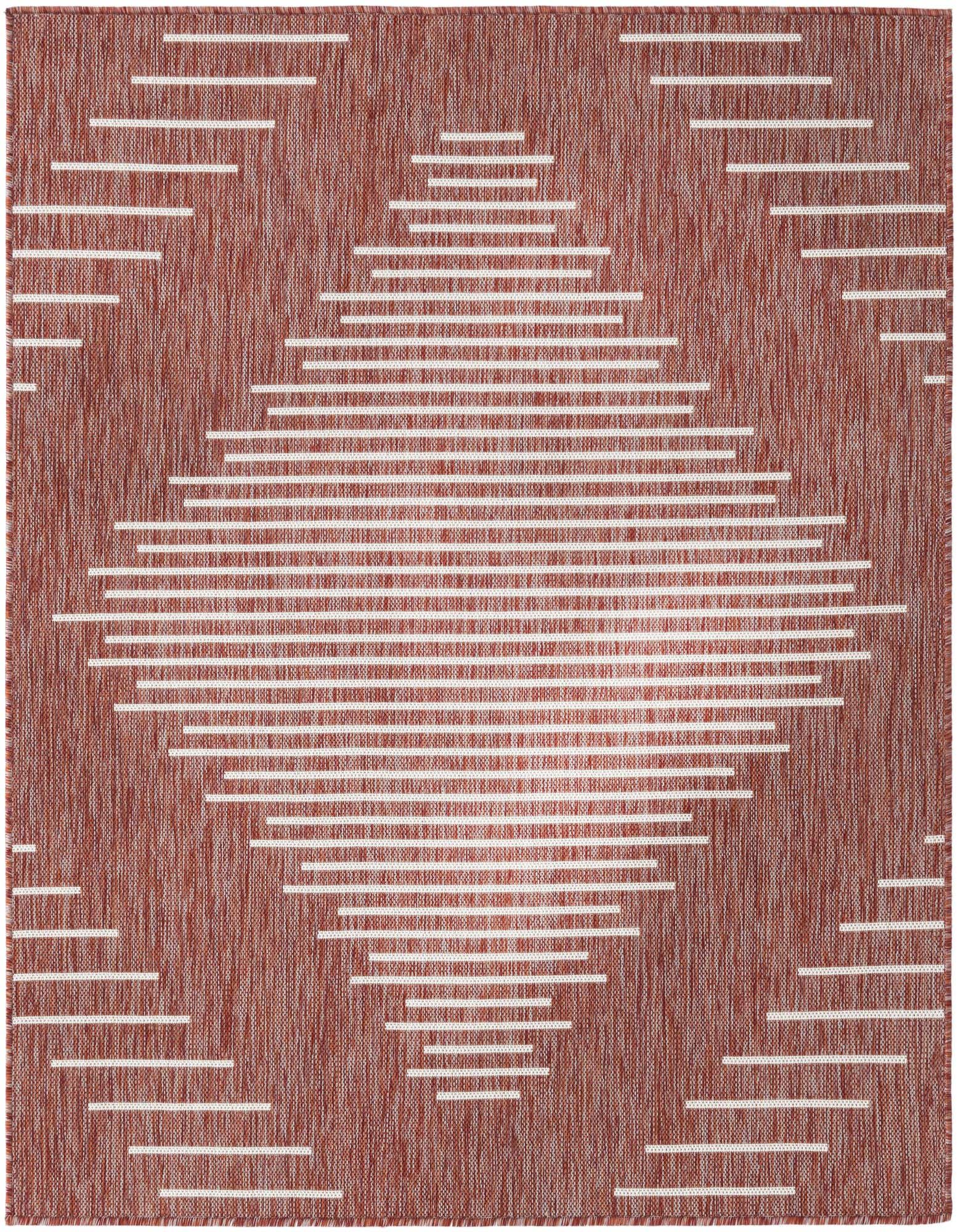 5' 3 x 5' 3 Easy-Clean Modern Indoor / Outdoor Square Rug