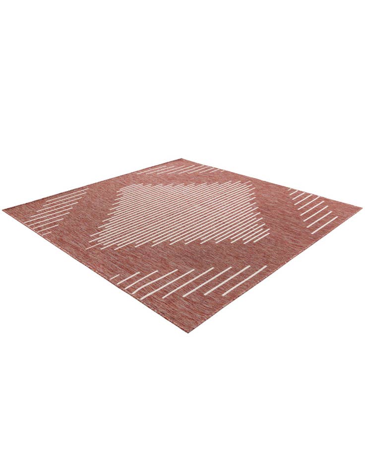Detail image of 7' x 7' Easy-Clean Modern Indoor / Outdoor Square Rug