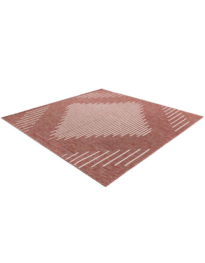 7' x 7' Easy-Clean Modern Indoor / Outdoor Square Rug