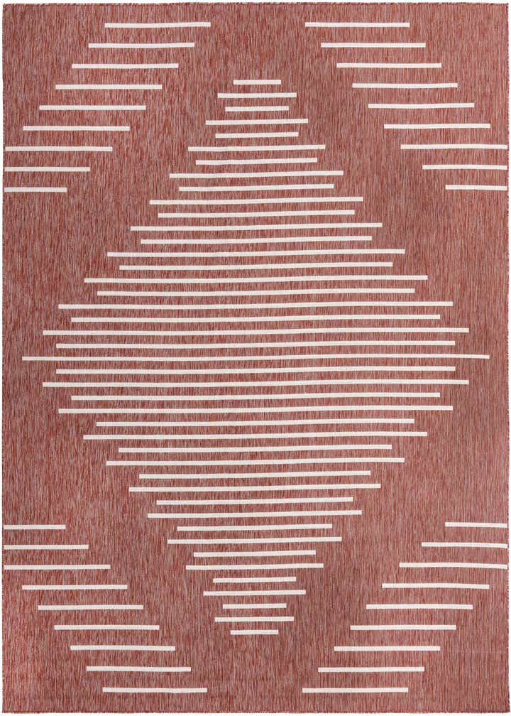 10' 8 x 10' 8 Easy-Clean Modern Indoor / Outdoor Square Rug