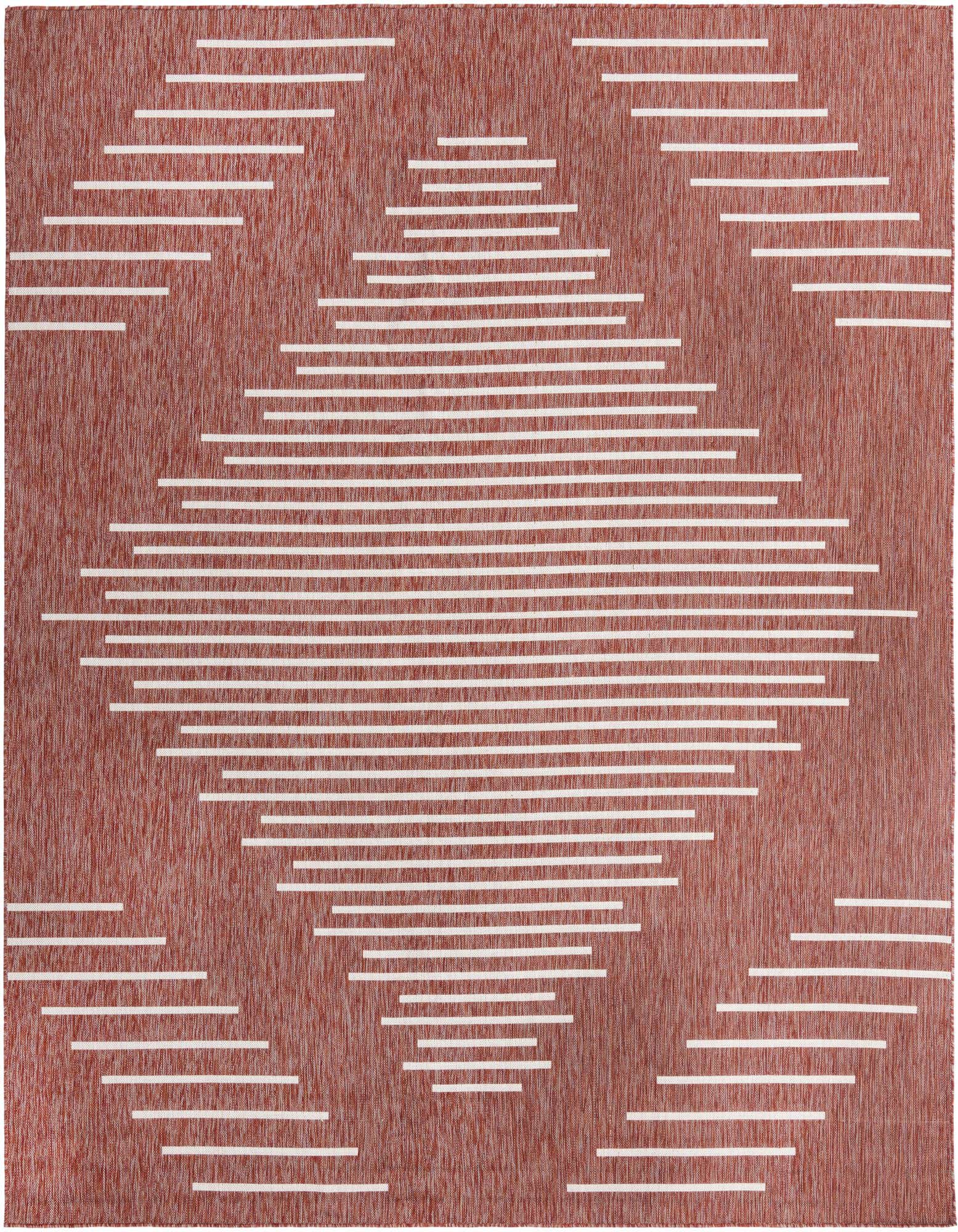 10' 8 x 10' 8 Easy-Clean Modern Indoor / Outdoor Square Rug