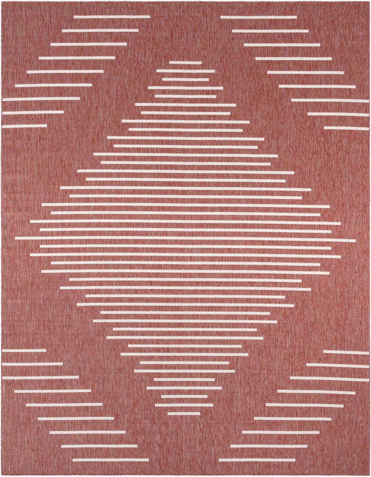 Detail image of 13' x 13' Easy-Clean Modern Indoor / Outdoor Square Rug