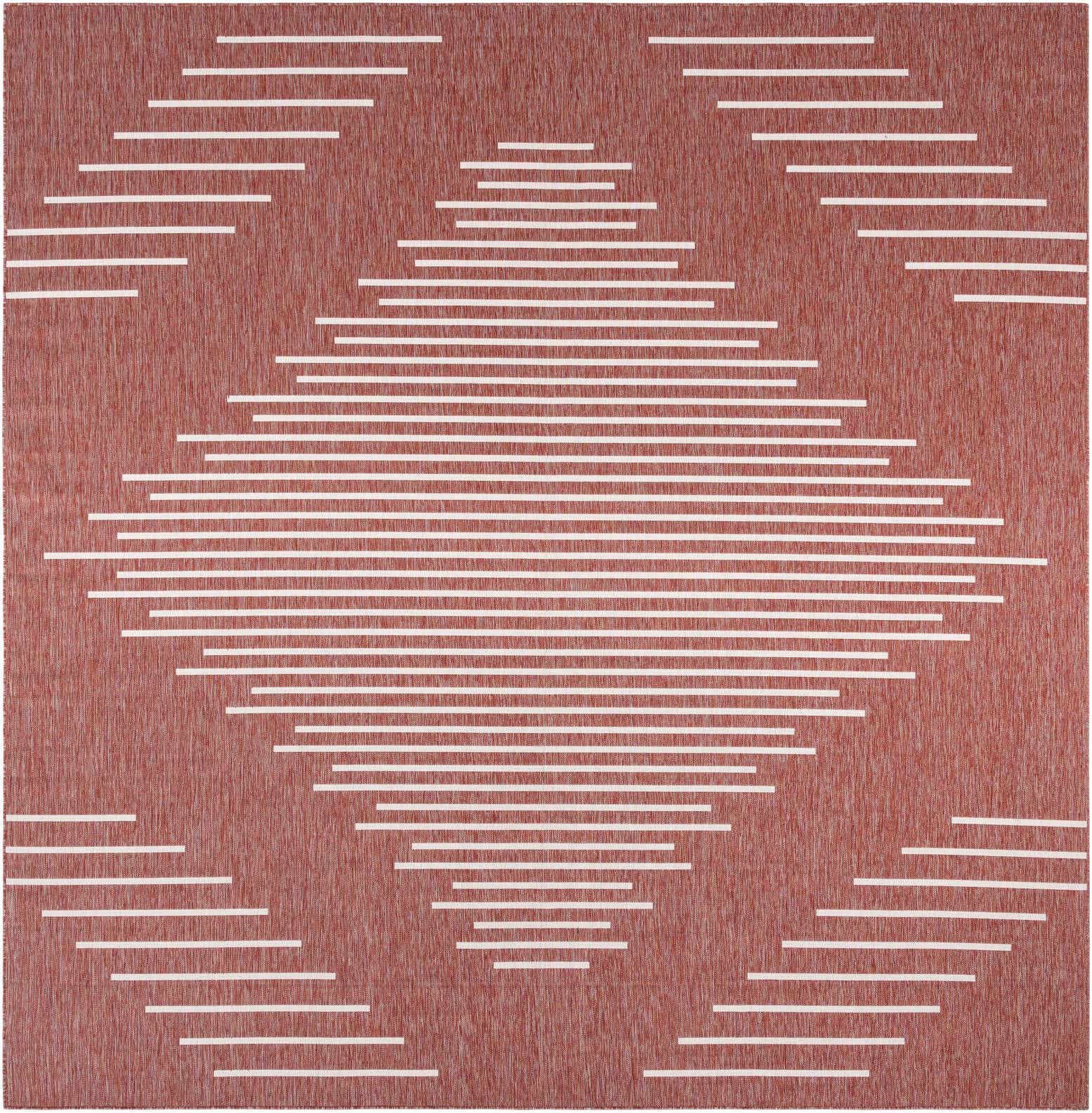 13' x 13' Easy-Clean Modern Indoor / Outdoor Square Rug