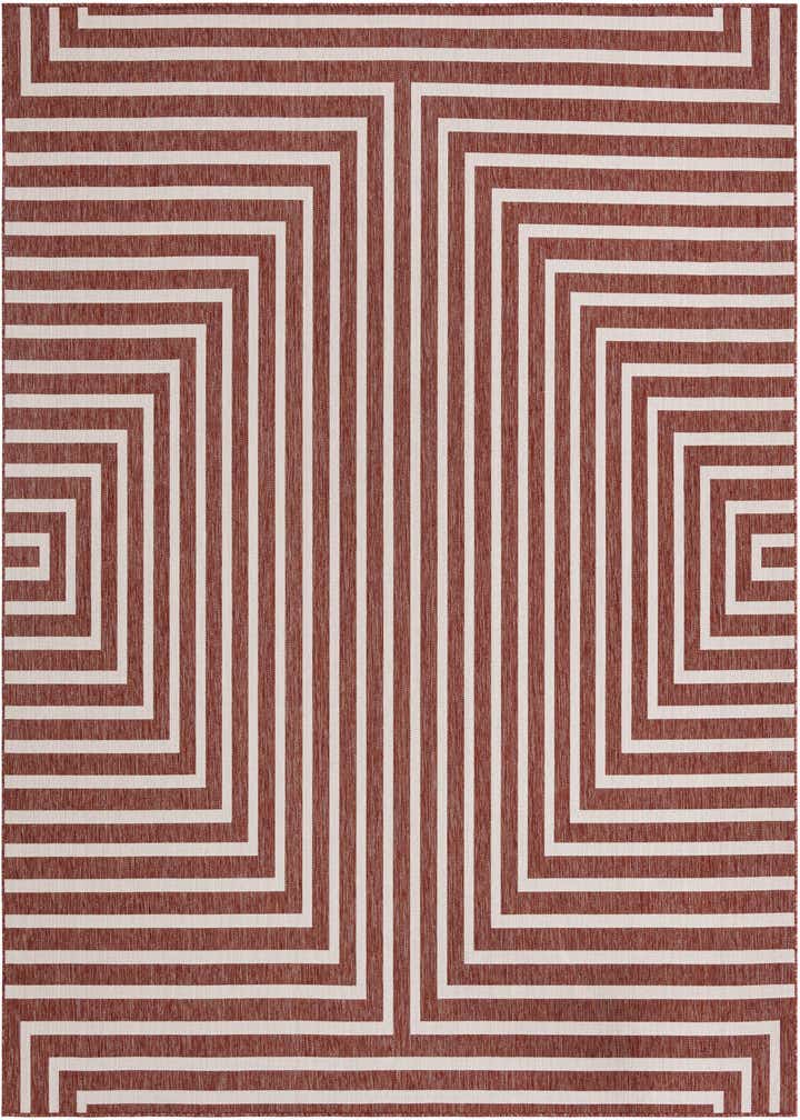 10' x 10' Easy-Clean Modern Indoor / Outdoor Square Rug